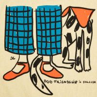 Damen T-Shirt Bio-Baumwolle Dog Friendship