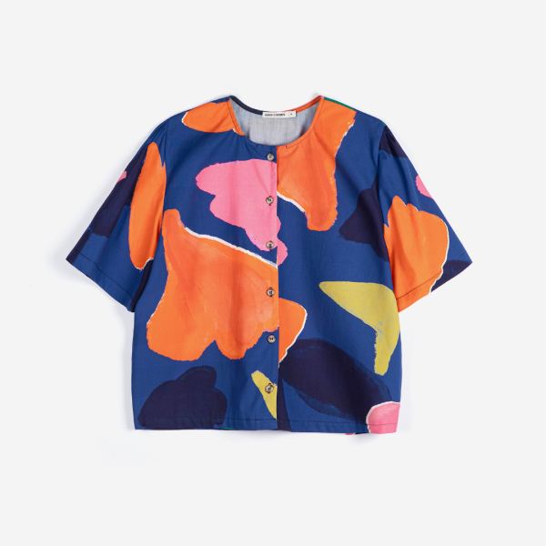 Bluse Bio-Baumwolle Blooming Color Pattern