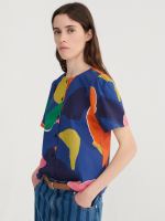 Bluse Bio-Baumwolle Blooming Color Pattern