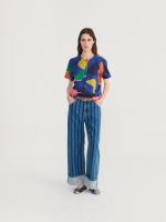 Bluse Bio-Baumwolle Blooming Color Pattern