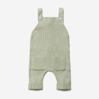 Latzhose Rippenstrick Bio-Baumwolle/Seide