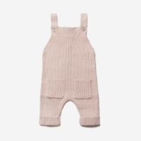 Latzhose Rippenstrick Bio-Baumwolle/Seide