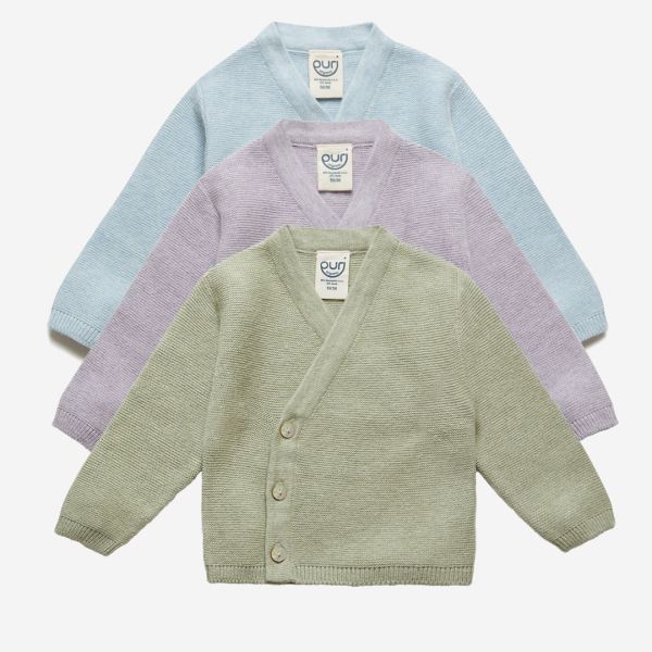 Kimono Krausstrick Bio-Baumwolle/Seide