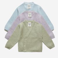 Kimono Krausstrick Bio-Baumwolle/Seide