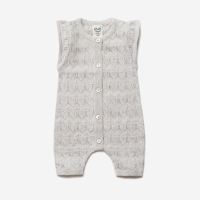 Overall Ajourstrick Bio-Baumwolle/Seide