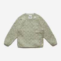 Kimono Ajourstrick Bio-Baumwolle/Seide