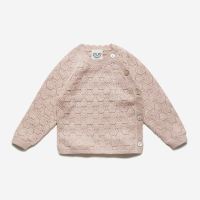 Kimono Ajourstrick Bio-Baumwolle/Seide