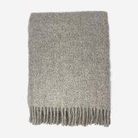 Wolldecke Basic kiesel