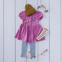 Kleid Sonne, Mond, Sterne Bio-Baumwolle