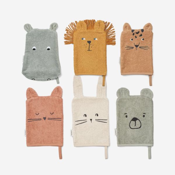 3er Set Waschlappen Bio-Baumwolle