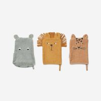 3er Set Waschlappen Bio-Baumwolle