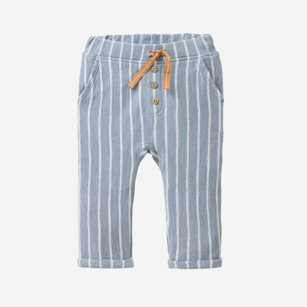 Baby Hose Bio-Baumwolle Ringel blau