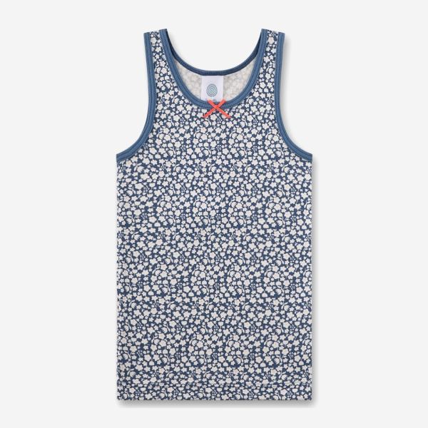 Unterhemd Bio-Baumwolle Blümchen