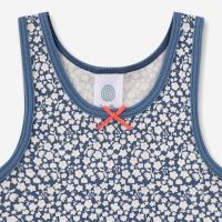 Unterhemd Bio-Baumwolle Blümchen