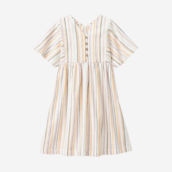 Kurzarm-Kleid Bio-Baumwolle