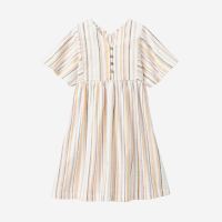 Kurzarm-Kleid Bio-Baumwolle