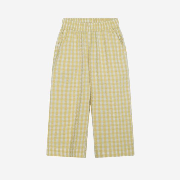 Musselin Hose Bio-Baumwolle lemon checks 110