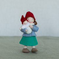 Blumenkind Zwergenmutter mit Baby