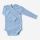 Wickelbody Baumwolle/Wolle/Seide hellblau 50/56