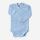 Wickelbody Baumwolle/Wolle/Seide hellblau 50/56