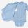 Wickelbody Baumwolle/Wolle/Seide hellblau 50/56