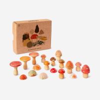 Pilze Set Mushroom Grove aus Holz 18 teilig