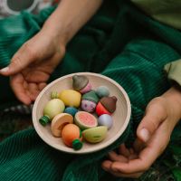 Obst Set Fruits aus Holz 12 teilig