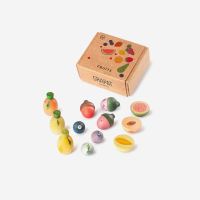 Obst Set Fruits aus Holz 12 teilig