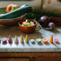 Gemüse Set Veggies aus Holz 12 teilig