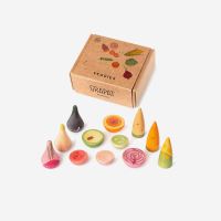 Gemüse Set Veggies aus Holz 12 teilig