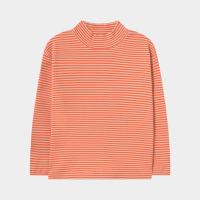Rib Shirt mit Stehkragen Bio-Baumwolle