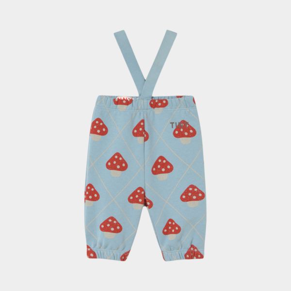 Baby Hose mit Trägern Bio-Baumwolle Mushrooms