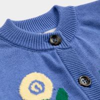 Baby Strickjacke Bio-Baumwolle stamp bloom