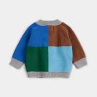 Baby Strickjacke Bio-Baumwolle color block