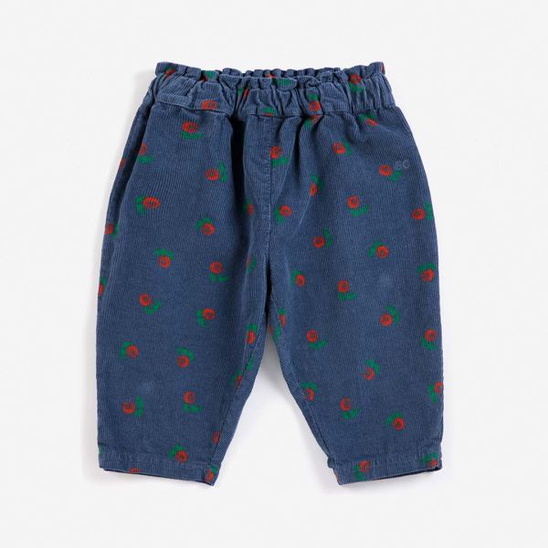 Baby Cordhose Bio-Baumwolle Blumenprint