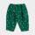 Baby Cordhose Bio-Baumwolle grün mit Blumen