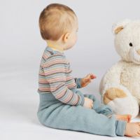 Body Wolle/Seide mit Streifen