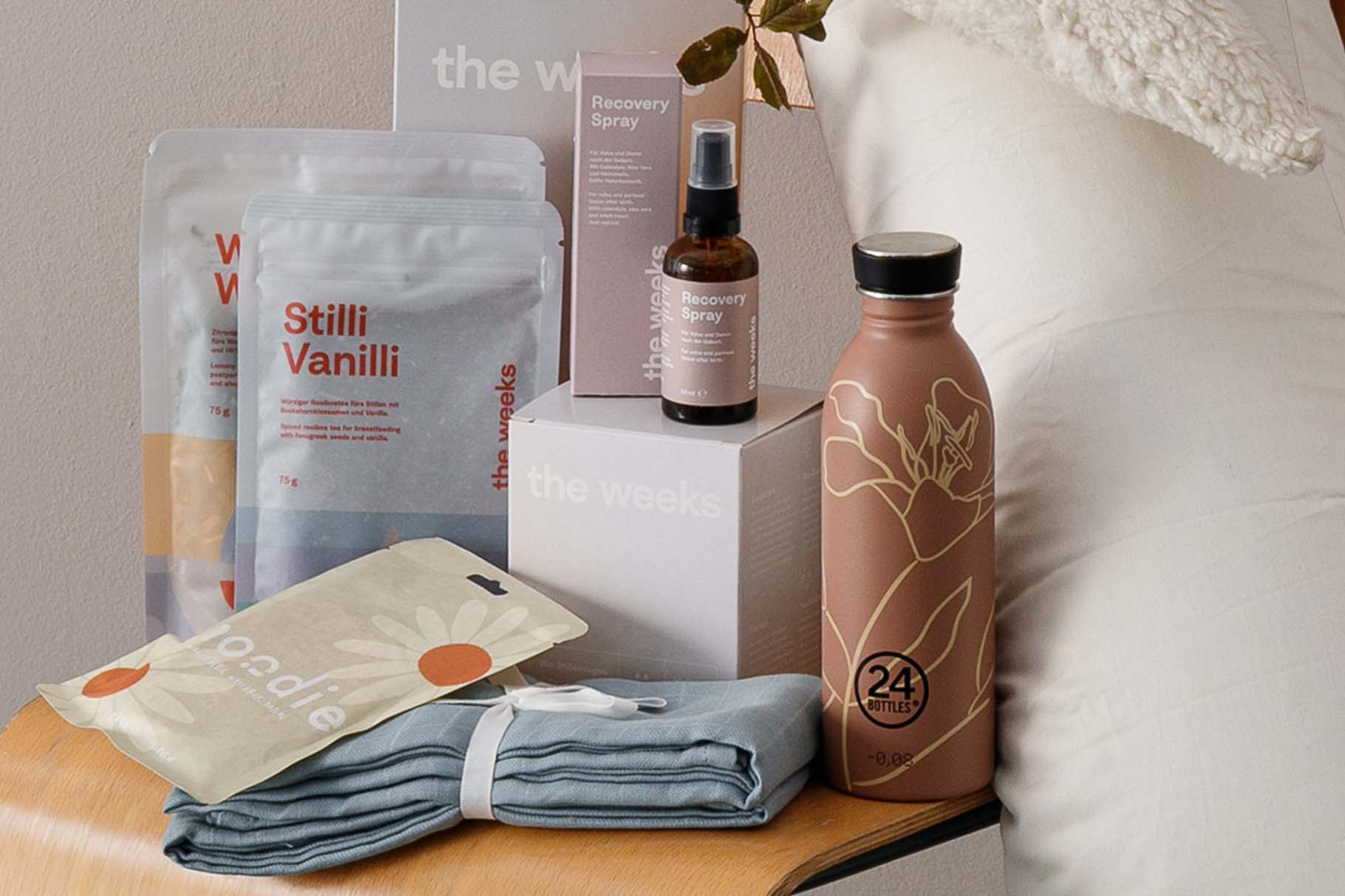 Stilltee und Regenerationsspray für das Wochenbett